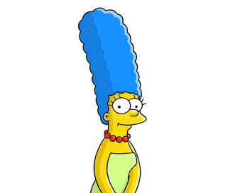 Les Simpson - Marge pige par le net